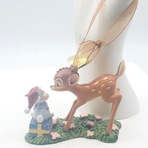 Danbury Mint Disney Bambi and Thumper Christmas Ornament Figurine
